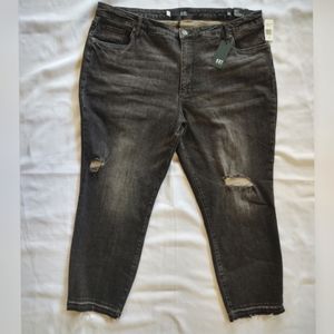 🆕Kut from the Kloth High Rise Ankle Straight Leg distressed jeans 20W